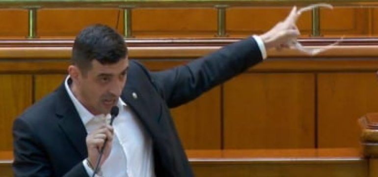 george simion parlament