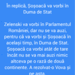 În replică, Șoșoacă va vorbi în Duma de Stat