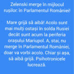 Zelenski merge în mijlocul rușilor: în Parlamentul României!